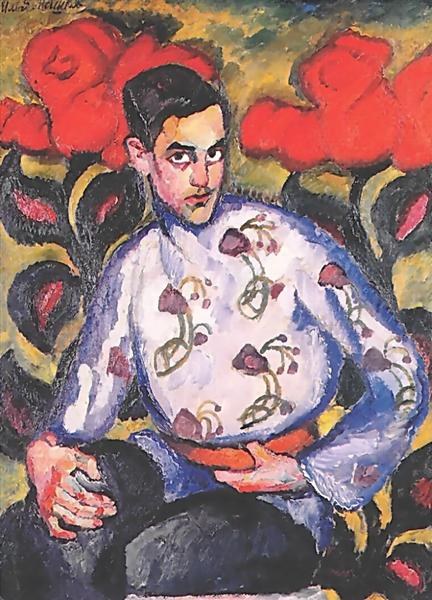 Портрет мальчика в вышиванке, 1909 - Илья Машков