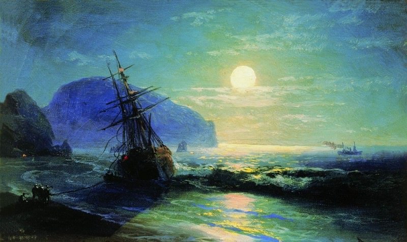 Кораблекрушение у берегов Гурзуфа 1898 16х25