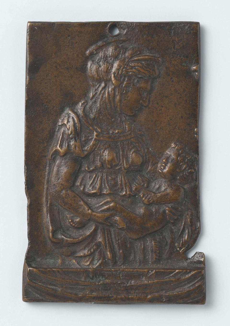 Мария с ребенком, наколенник