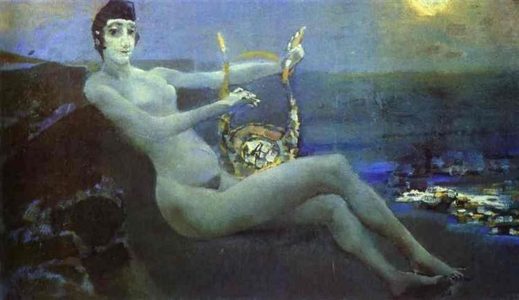 Сафо, c.1885 - Михаил Врубель