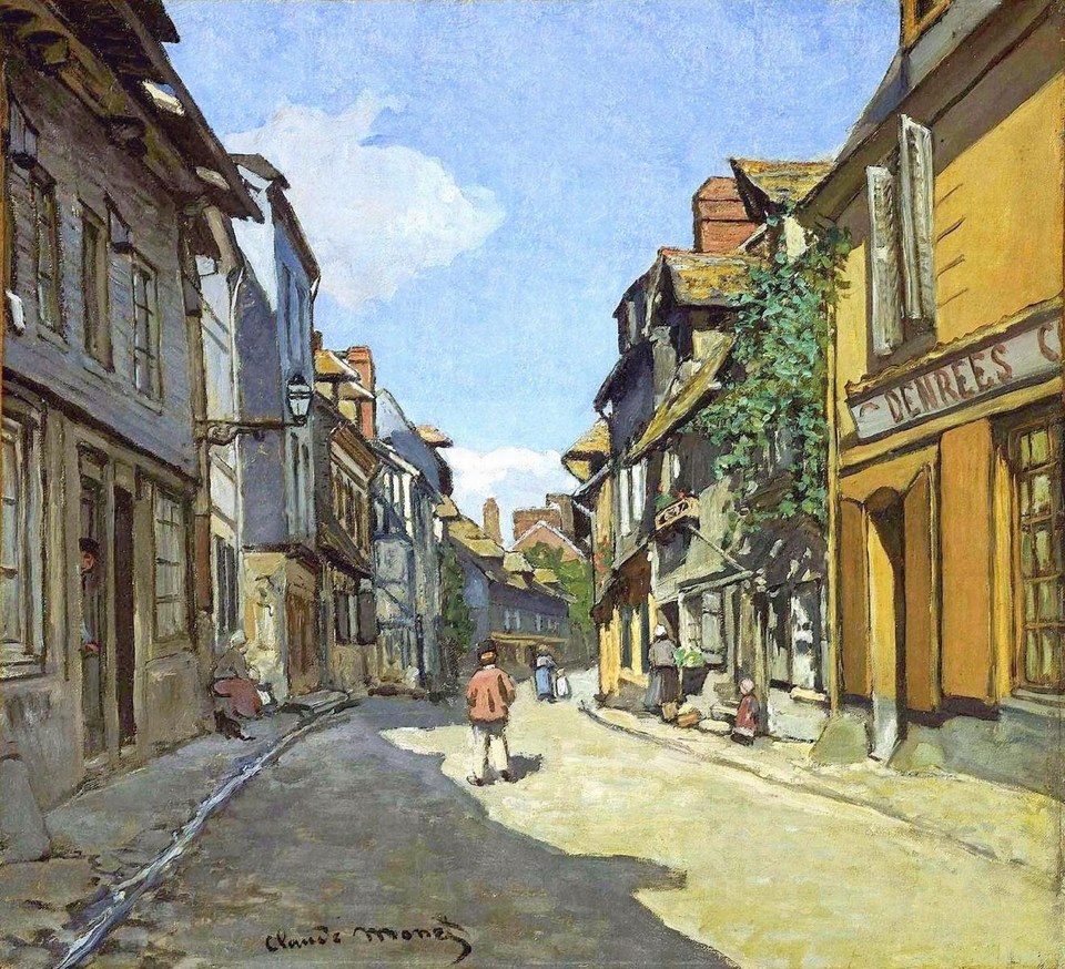 Улица Баволль в Онфлёре, 1864