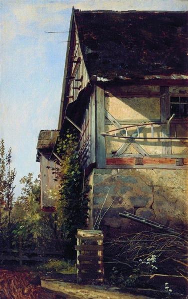 Маленький домик в Дюссельдорфе, 1856 - Иван Шишкин