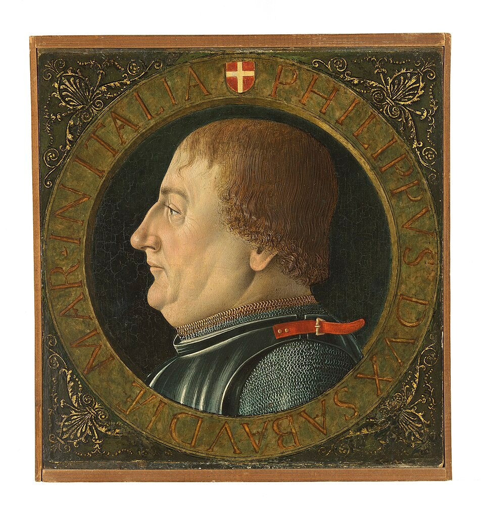 Портрет Филиппа II, герцога Савойского (1438-1497), в пояс, в доспехах.