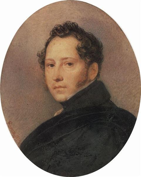 Портрет художника Сильвестра Щедрина, 1824 - Карл Брюллов