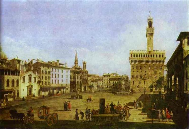 Площадь Синьории во Флоренции, c.1741