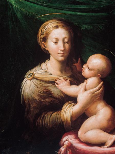 Мадонна с младенцем, c.1527 - Пармиджанино