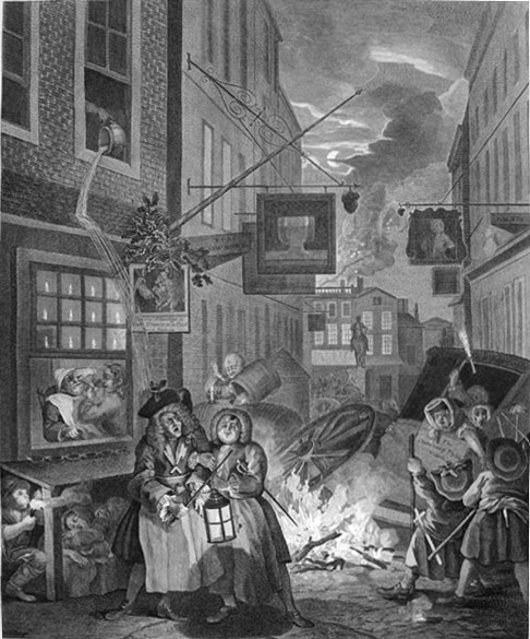 Четыре времени суток: Ночь, 1736