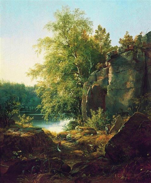 Вид на остров Валаам, 1858 - Иван Шишкин