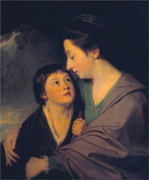Миссис Ричард Камберленд и ее сын Чарльз, 1770