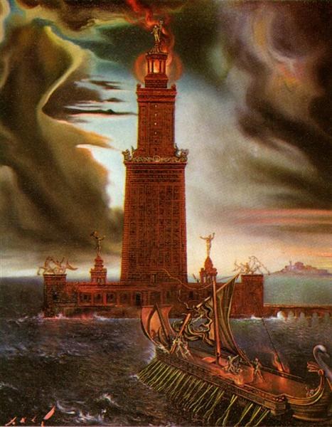 Маяк в Александрии, 1954