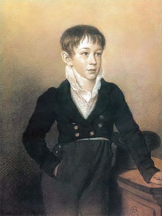 Портрет неизвестного мальчика. 1812. Б.