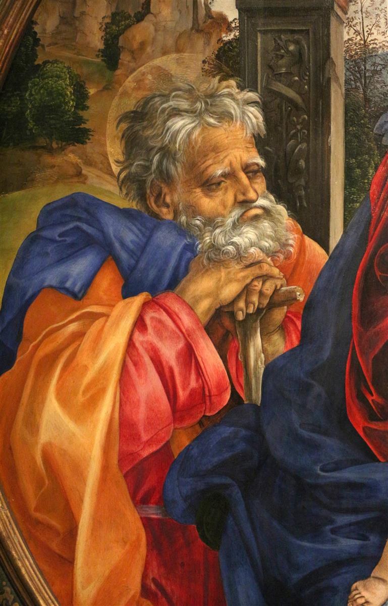 Святое Семейство со святыми Иоанном Крестителем и Маргаритой (фрагмент), c.1495