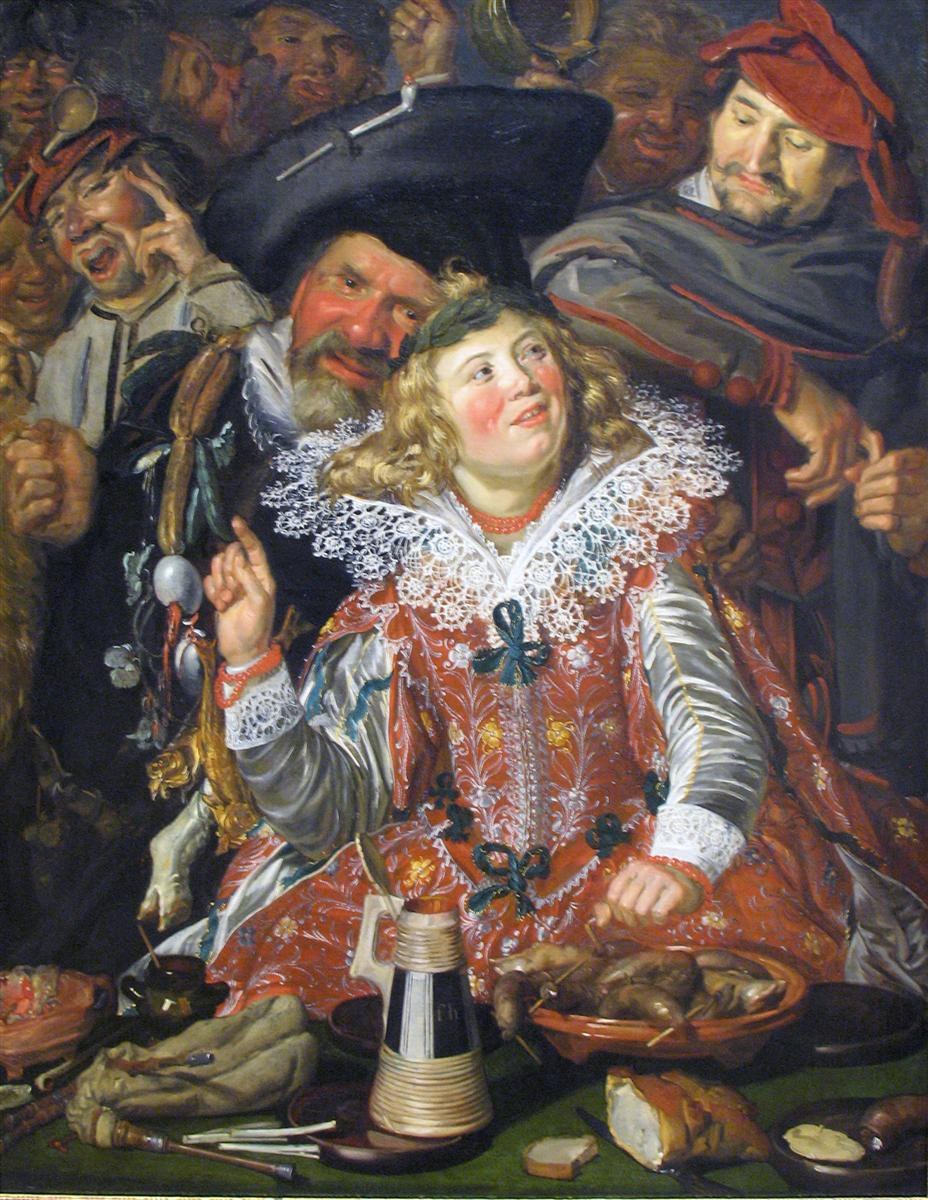 Гуляки Масленицы (Веселая компания), c.1615 - Франс Хальс