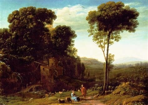 Пасторальный пейзаж с мельницей, 1634