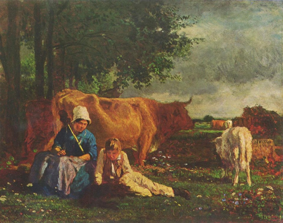 Пасторальная сцена, c.1860
