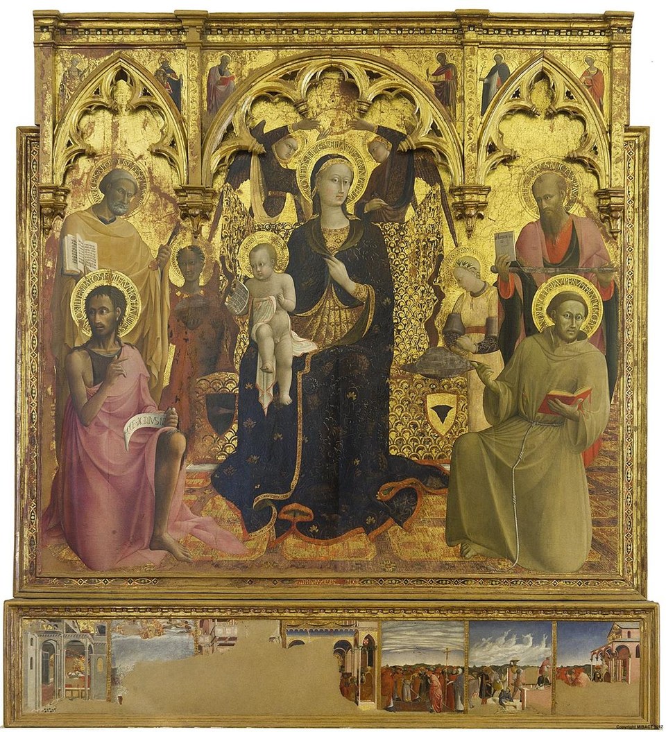 Мадонна со снежным алтарем, 1432 - Сассетта (Стефано ди Джованни)