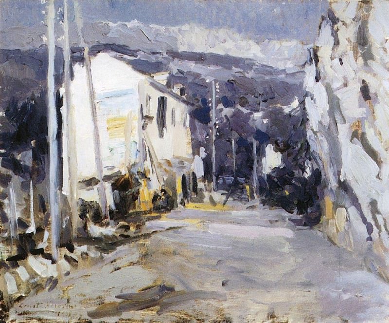 Дорога в южном городе. 1908