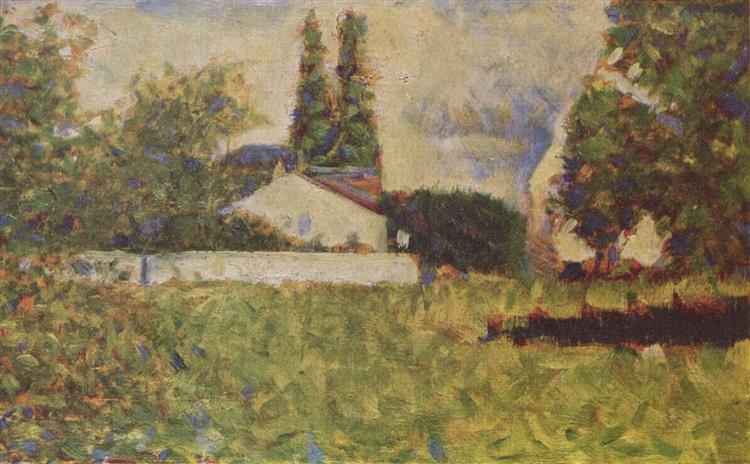Дом между деревьями, 1883 - Жорж Сёра