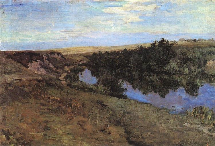 Река в Меньшове, 1885 - Константин Коровин