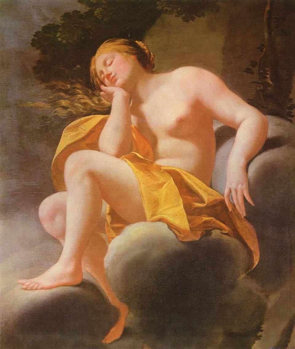 Спящая Венера на облаках, c.1630 - c.1640