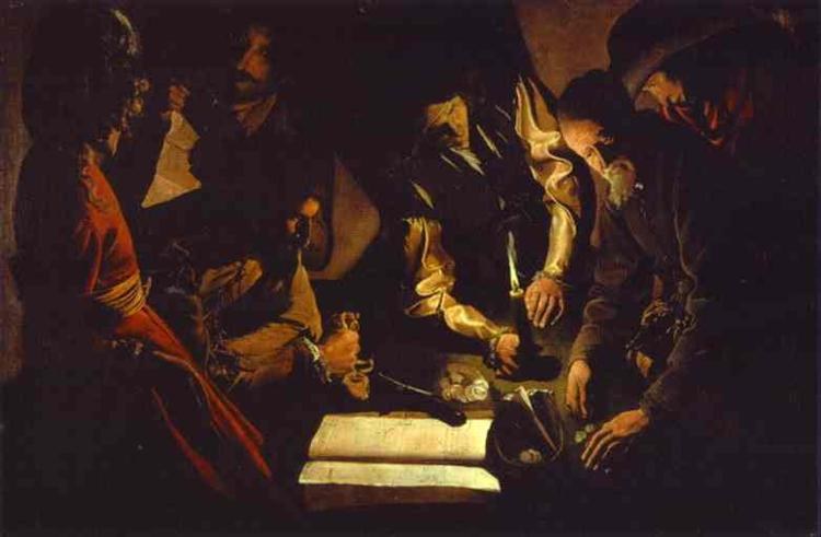 Уплата налогов, c.1620 - Жорж де ла Тур