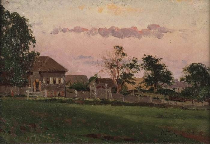 Маленький домик в Уфе, 1884 - Михаил Нестеров