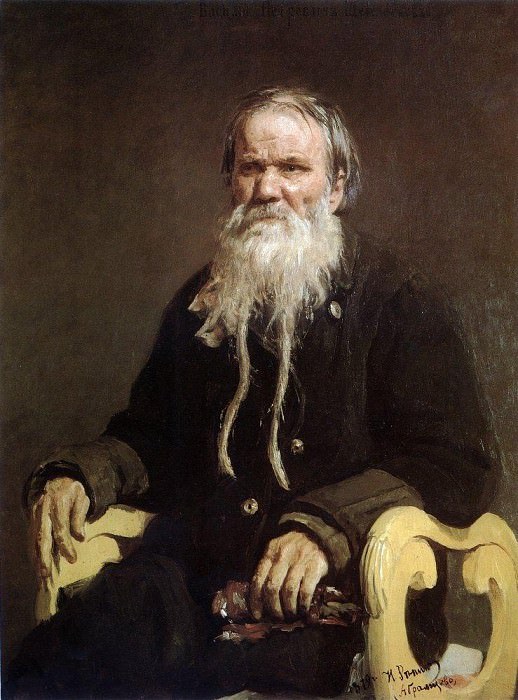 Портрет сказителя былин В. П. Щеголенкова