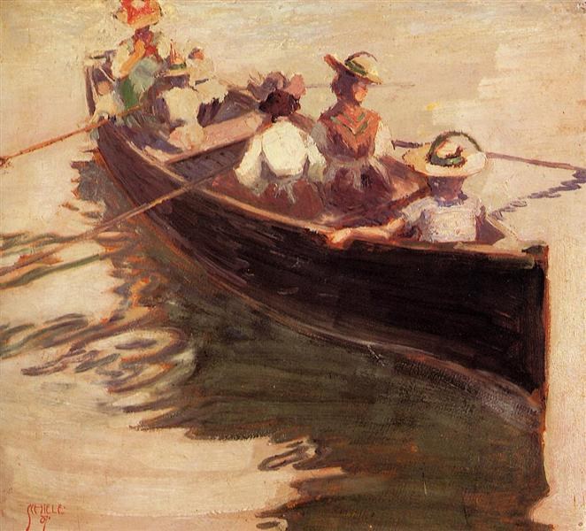 Катание на лодке, 1907