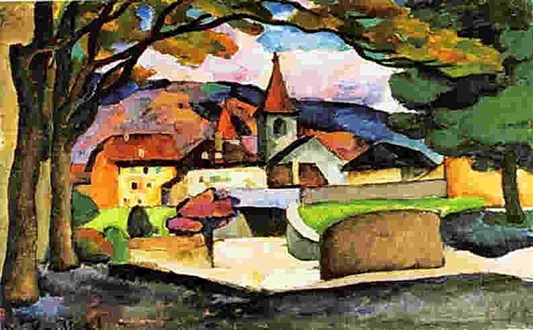 Городской пейзаж, 1909 - Илья Машков