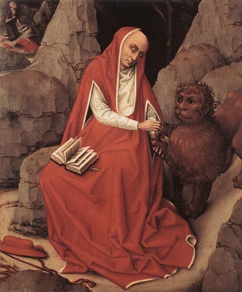 Святой Иероним и лев, 1450