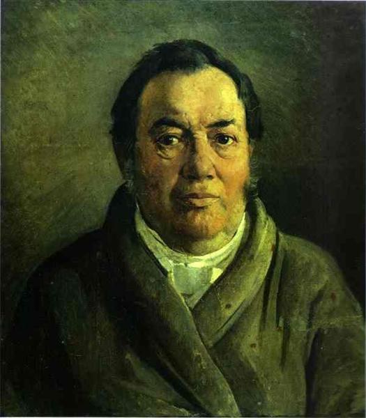 Портрет Николая О.Ге, отца художника, 1854 - Николай Ге