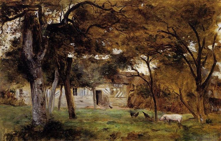 Ферма в Нормандии, 1859 - 1860