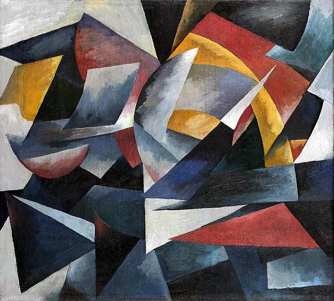 Футуристическая композиция, 1917 - 1918