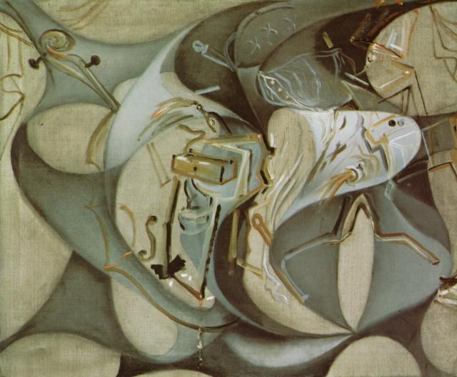 Кровать и две тумбочки яростно атакуют виолончель, 1983