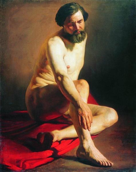 Модель, 1858 - Константин Маковский