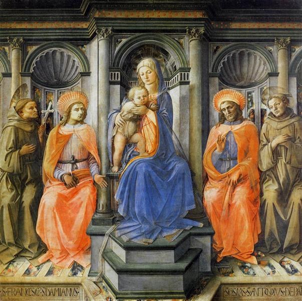 Мадонна на троне со святыми, c.1445