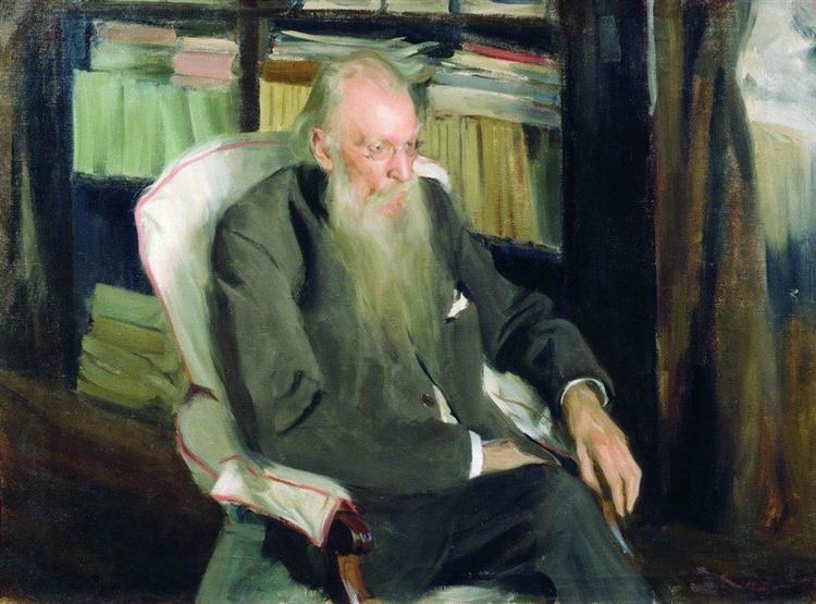 Портрет писателя Д.Л. Мордовцев, 1901 - Борис Кустодиев