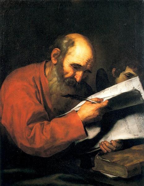 Святой Матфей с ангелом, 1613 - Хусепе де Рибера
