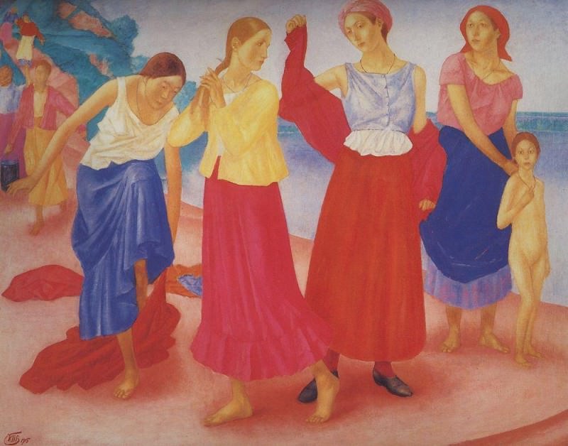 Девушки на Волге. 1915