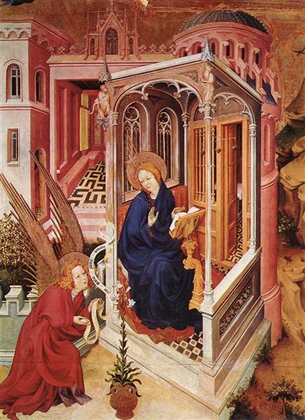 Благовещение (из Алтаря Филиппа Смелого), 1399 - Мельхиор Бродерлам