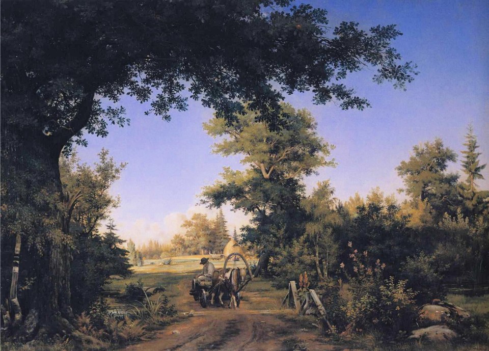 Вид в окрестностях Петербурга, 1856 - Иван Шишкин