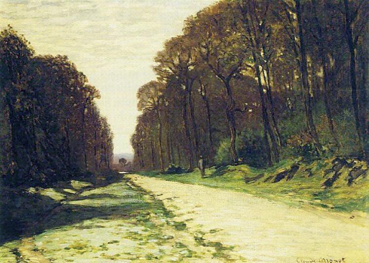 Дорога в лесу Фонтенбло, 1864