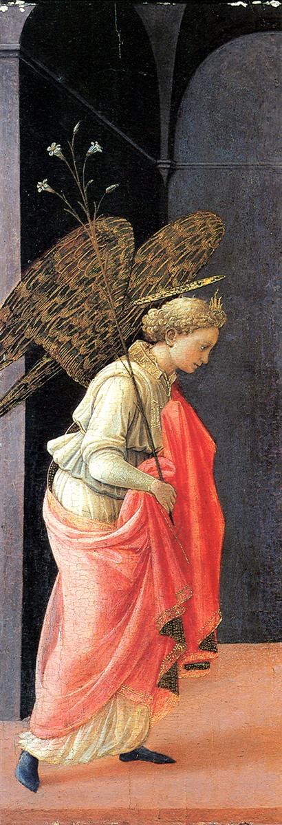 Благовещение, левая створка, 1430