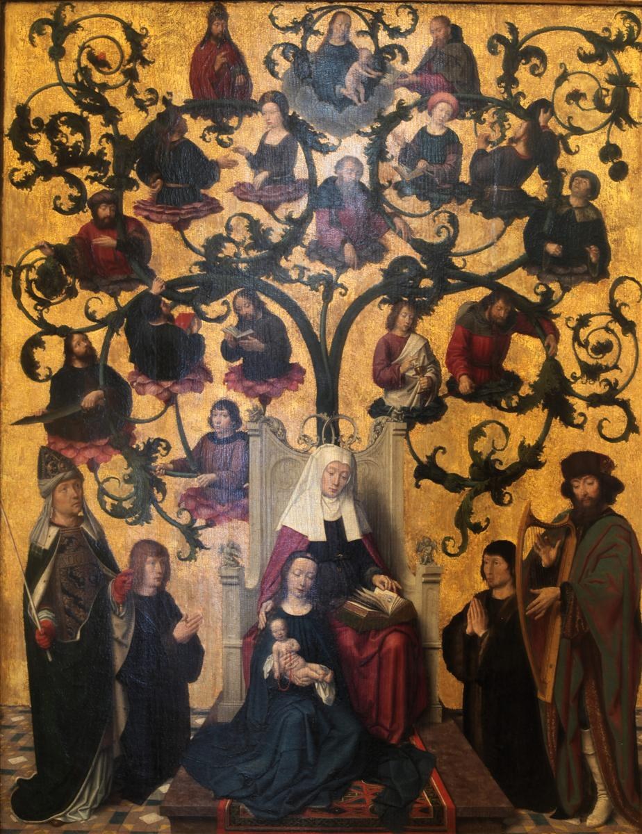 Родословная Святой Анны, c.1490 - c.1500 - Жерар Давид