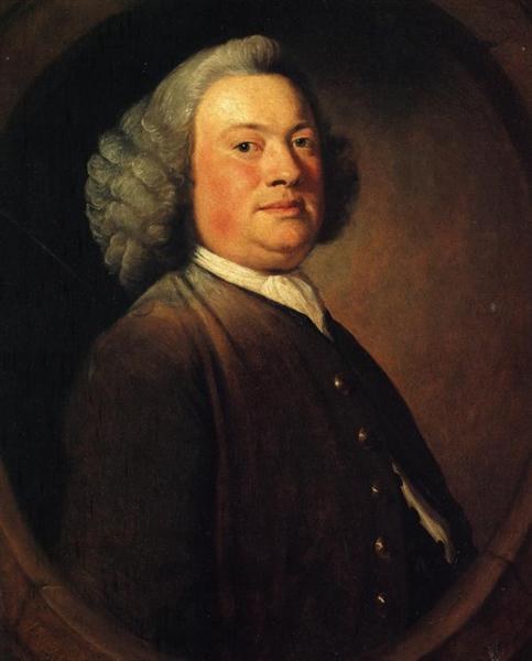 Мужчина в коричневом пальто, 1748 - Джошуа Рейнольдс