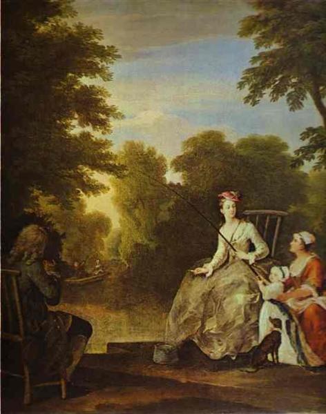 Рыбацкая вечеринка, c.1730