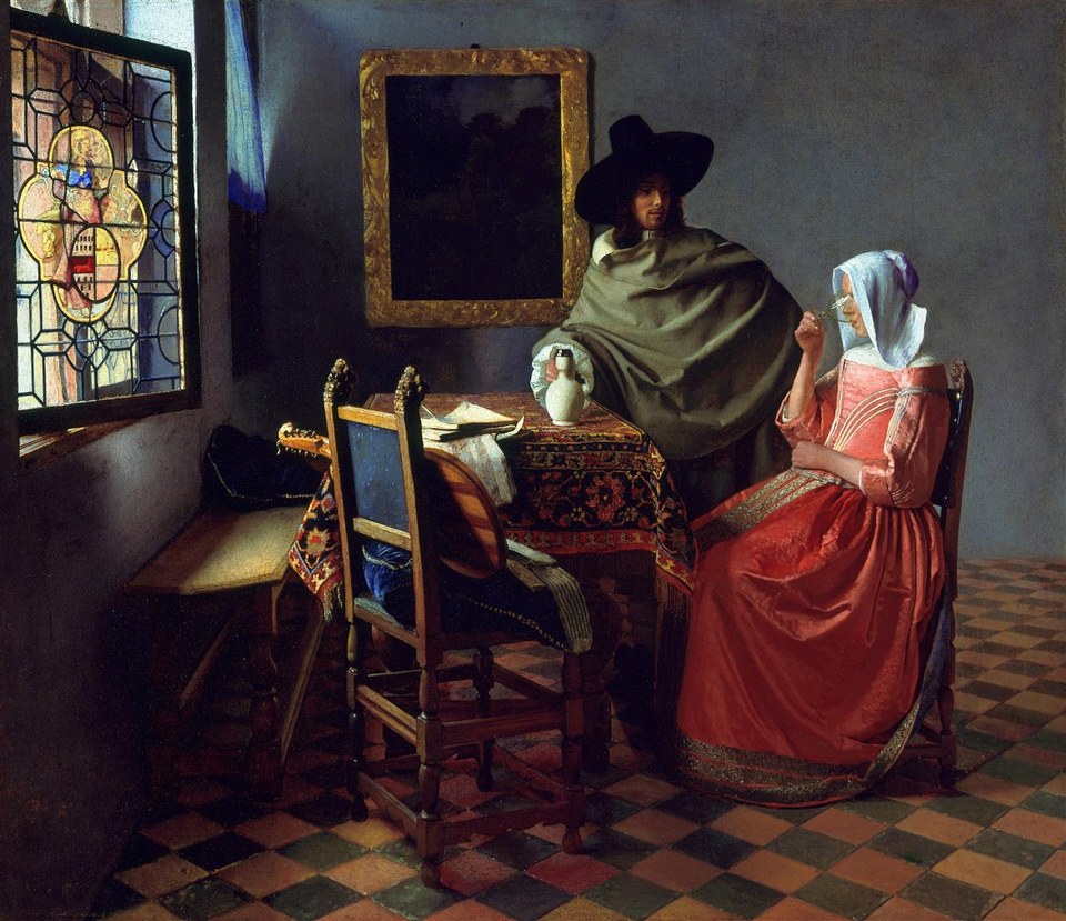 Бокал вина, c.1658 - c.1660 - Иоганнес Вермеер