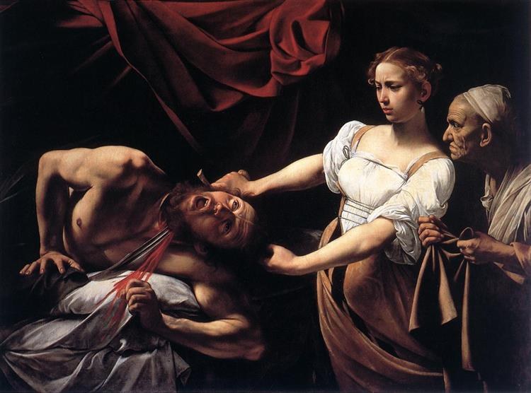 Юдифь, обезглавливающая Олоферна, c.1598 - 1599