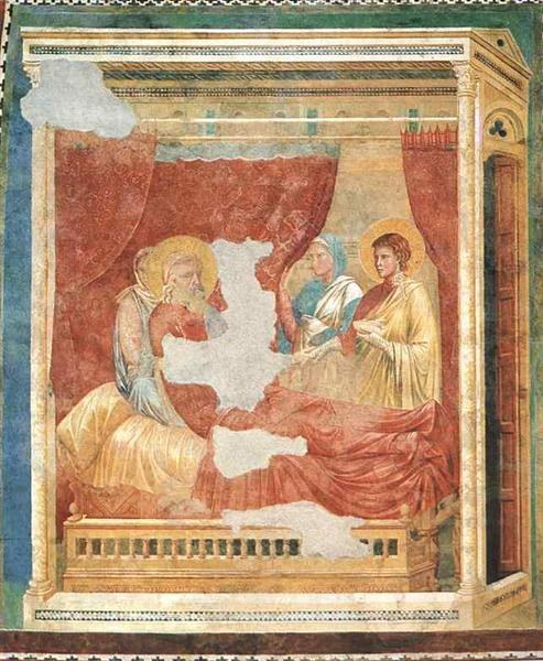 Исаак Блессинг Иаков, c.1290 - Джотто