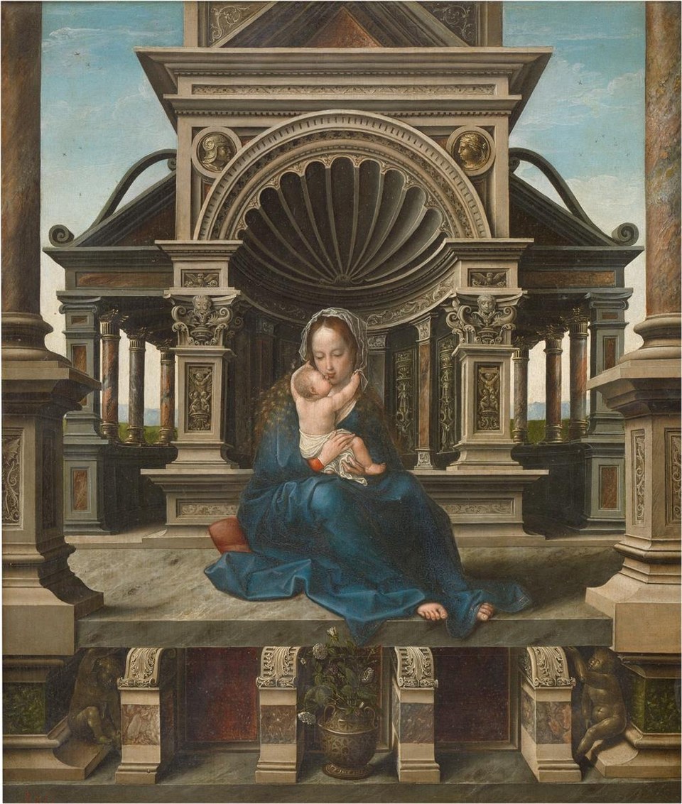 Богородица Ловайна, c.1520 - Бернар Ван Орлей